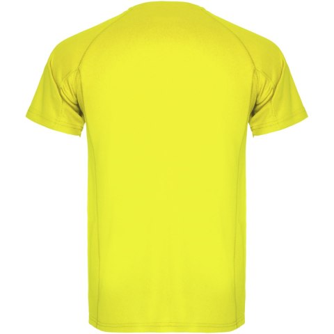 Montecarlo sportowa koszulka męska z krótkim rękawem fluor yellow