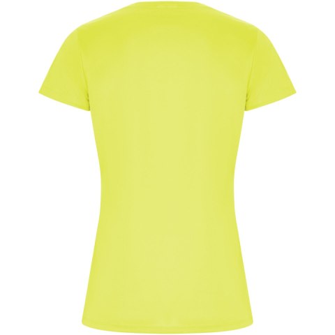 Imola sportowa koszulka damska z krótkim rękawem fluor yellow