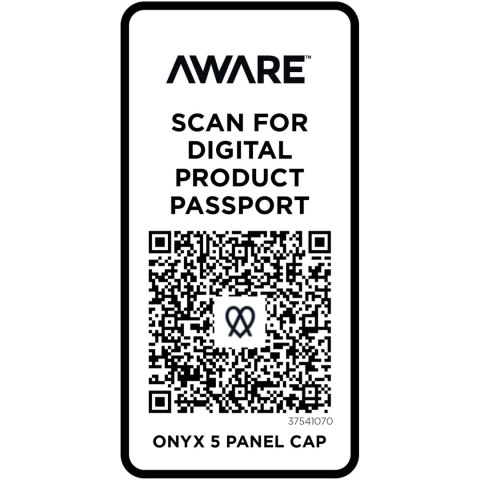 Onyx 5-panelowa czapka Aware™ z daszkiem z recyklingu oatmeal