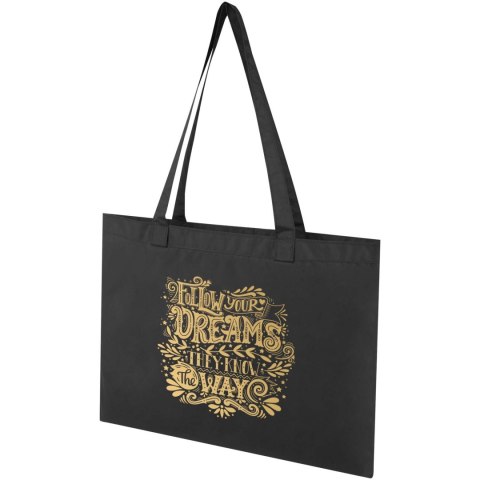 Kai okrągła torba na zakupy z recyklingu z certyfikatem GRS czarny