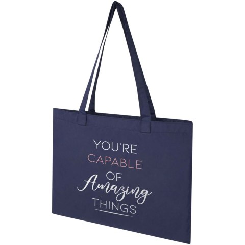 Kai okrągła torba na zakupy z recyklingu z certyfikatem GRS granatowy