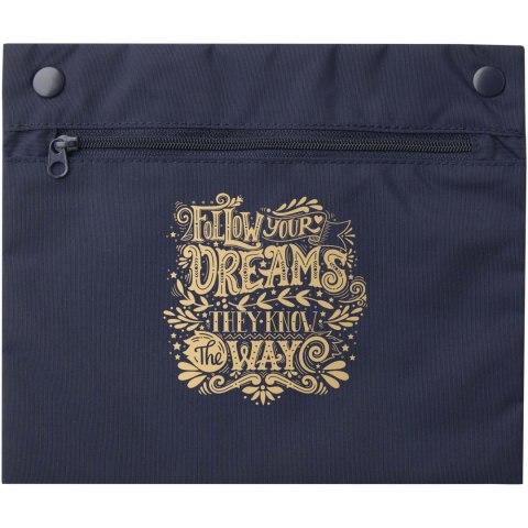 Kai okrągła torba na zakupy z recyklingu z certyfikatem GRS granatowy