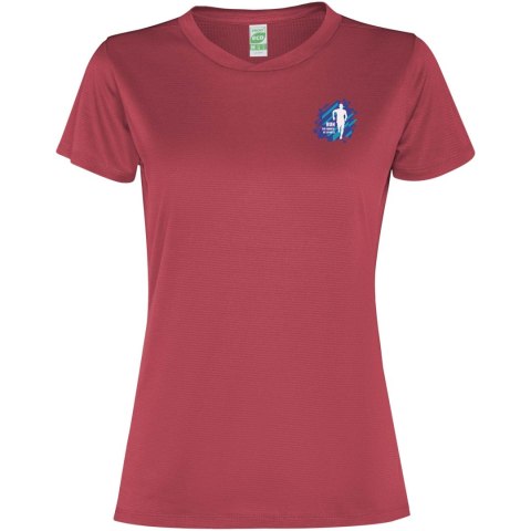 Slam short sleeve women's sports t-shirt berry red