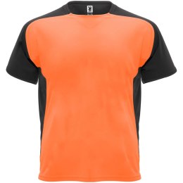 Bugatti sportowa koszulka unisex z krótkim rękawem fluor orange, czarny (R63999A1)