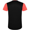 Detroit sportowa koszulka unisex z krótkim rękawem fluor coral, czarny (R66529N1)