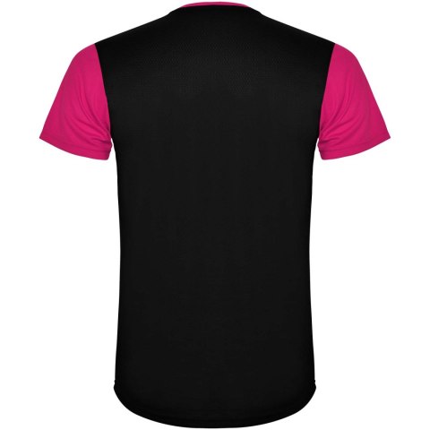 Detroit sportowa koszulka dziecięca z krótkim rękawem fuksja, czarny
