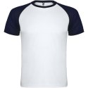 Indianapolis sportowa koszulka unisex z krótkim rękawem biały, navy blue (R66508A1)