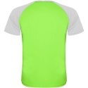 Indianapolis sportowa koszulka unisex z krótkim rękawem fluor green, biały (R66509J1)