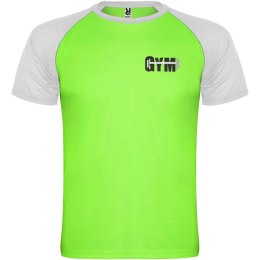 Indianapolis sportowa koszulka unisex z krótkim rękawem fluor green, biały (R66509J5)