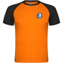 Indianapolis sportowa koszulka unisex z krótkim rękawem fluor orange, czarny (R66509A4)