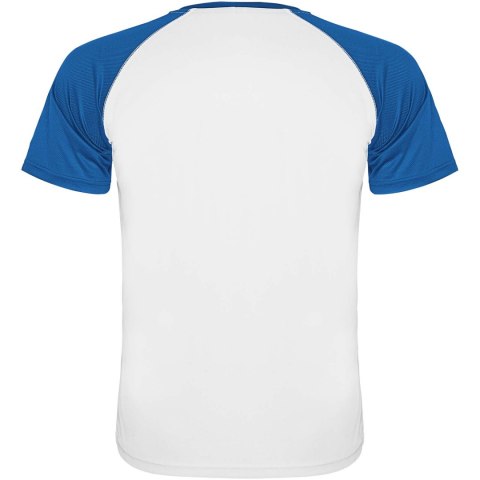 Indianapolis sportowa koszulka dziecięca z krótkim rękawem biały, błękit królewski