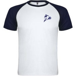 Indianapolis sportowa koszulka dziecięca z krótkim rękawem biały, navy blue (K66508AD)