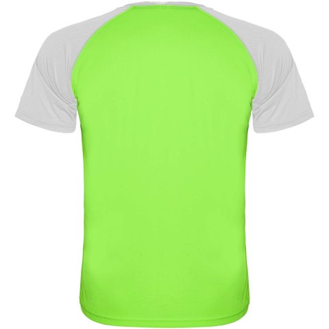 Indianapolis sportowa koszulka dziecięca z krótkim rękawem fluor green, biały