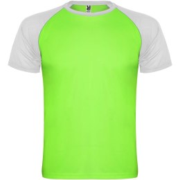 Indianapolis sportowa koszulka dziecięca z krótkim rękawem fluor green, biały (K66509JO)