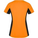 Shanghai sportowa koszulka damska z krótkim rękawem fluor orange, czarny (R66489A1)