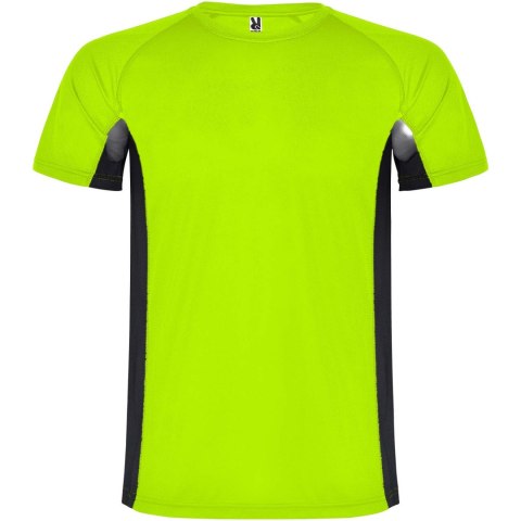 Shanghai sportowa koszulka dziecięca z krótkim rękawem fluor green, czarny (K65959GD)