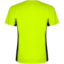 Shanghai sportowa koszulka dziecięca z krótkim rękawem fluor green, czarny (K65959GD)