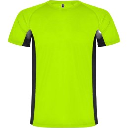 Shanghai sportowa koszulka dziecięca z krótkim rękawem fluor green, czarny (K65959GH)