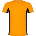 Shanghai sportowa koszulka dziecięca z krótkim rękawem fluor orange, czarny (K65959AD)