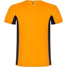 Shanghai sportowa koszulka dziecięca z krótkim rękawem fluor orange, czarny (K65959AD)