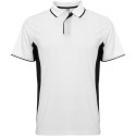 Montmelo koszulka polo unisex z krótkim rękawem biały, czarny