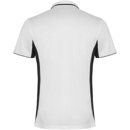 Montmelo koszulka polo unisex z krótkim rękawem biały, czarny (R04218R5)