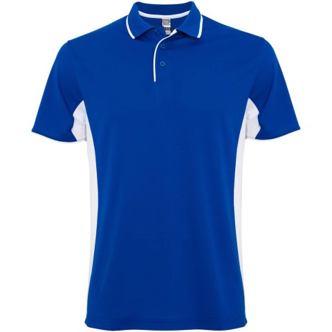 Montmelo koszulka polo unisex z krótkim rękawem błękit królewski, biały (R04218C1)