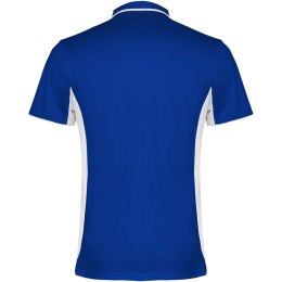 Montmelo koszulka polo unisex z krótkim rękawem błękit królewski, biały (R04218C1)