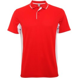 Montmelo koszulka polo unisex z krótkim rękawem czerwony, biały (R04218N1)