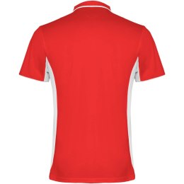 Montmelo koszulka polo unisex z krótkim rękawem czerwony, biały (R04218N1)