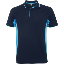 Montmelo koszulka polo unisex z krótkim rękawem navy blue, błękitny (R04218O1)