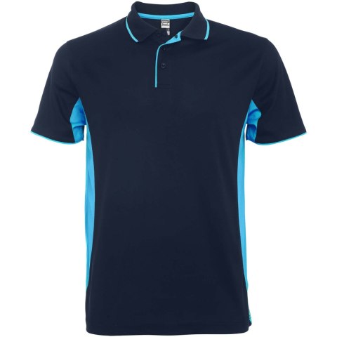 Montmelo koszulka polo unisex z krótkim rękawem navy blue, błękitny (R04218O1)