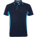 Montmelo koszulka polo unisex z krótkim rękawem navy blue, błękitny (R04218O2)