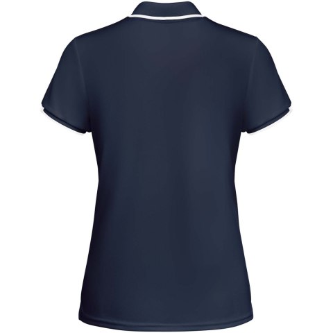 Tamil sportowa koszulka damska polo z krótkim rękawem navy blue, biały