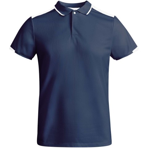 Tamil sportowa koszulka męska polo z krótkim rękawem navy blue, biały (R04028S2)