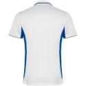 Montmelo koszulka polo unisex z krótkim rękawem biały, błękit królewski (R04218Q6)