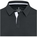 Clyde bluza polo do rugby unisex czarny (38237900)