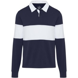 Clyde bluza polo do rugby unisex granatowy, biały (38237929)