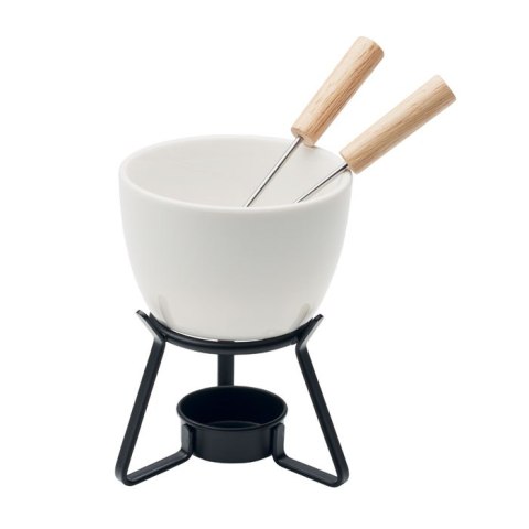 Zestaw do fondue 240 ml biały (MO2385-06)