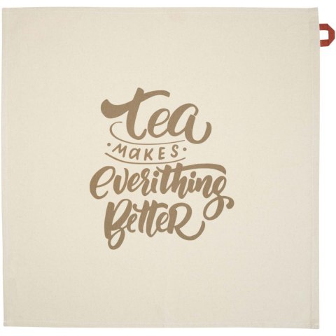 Alora ręcznik kuchenny z bawełny z recyklingu 200 g/m² brick