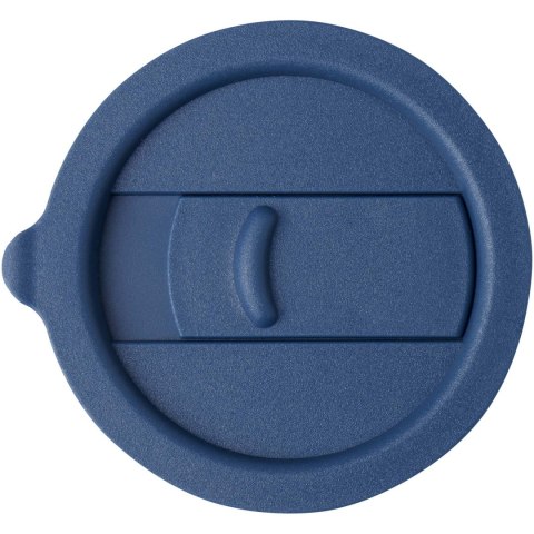 Java kubek ceramiczny z silikonową osłoną i plastikową pokrywką 330 ml niebieski