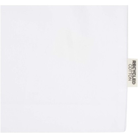 Madras torba na zakupy z bawełny z recyklingu z certyfikatem GRS 140 g/m² z dnem biały