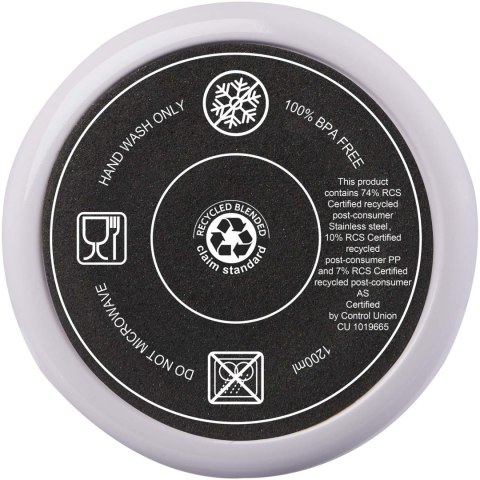 Melbourne kubek ze słomką z certyfikatem RCS 1200 ml fioletowy