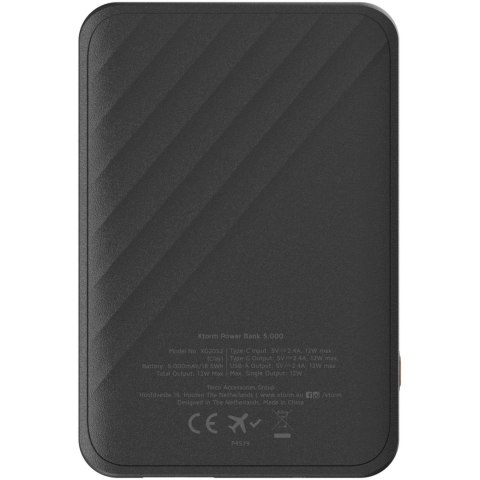 Xtorm Go2 powerbank 12 W 5000 mAh z szybkim ładowaniem czarny