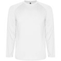 Montecarlo long sleeve kids sports t-shirt biały