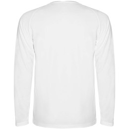 Montecarlo long sleeve kids sports t-shirt biały