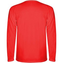 Montecarlo long sleeve kids sports t-shirt czerwony (K04154ID)