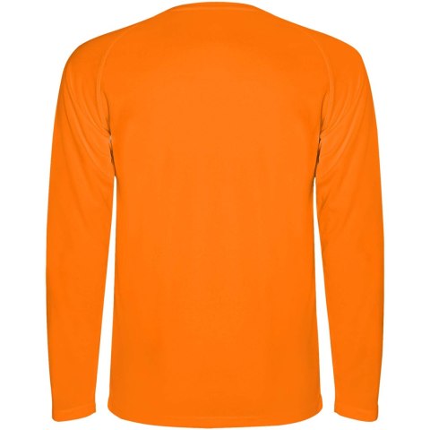 Montecarlo long sleeve kids sports t-shirt fluor orange