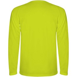 Montecarlo long sleeve kids sports t-shirt fluor yellow (K04151CD)