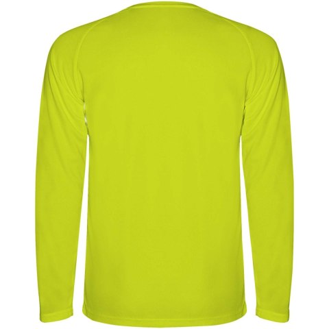 Montecarlo long sleeve kids sports t-shirt fluor yellow